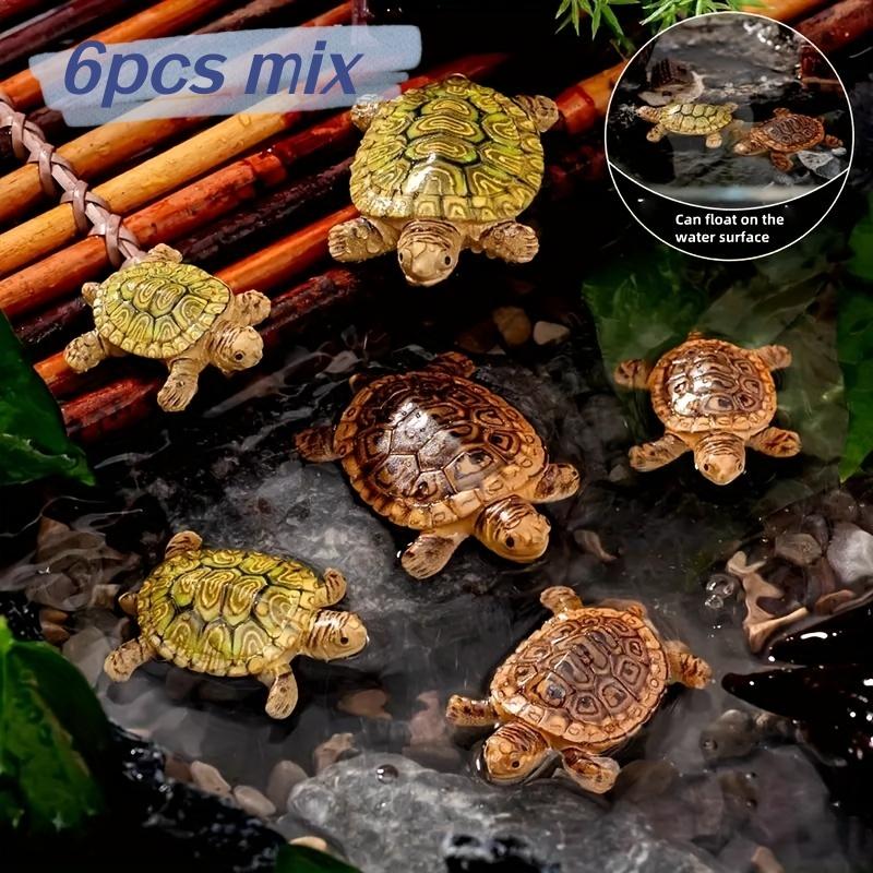Bonsai Garden With Pond - 6 mini turtle statues for aquarium