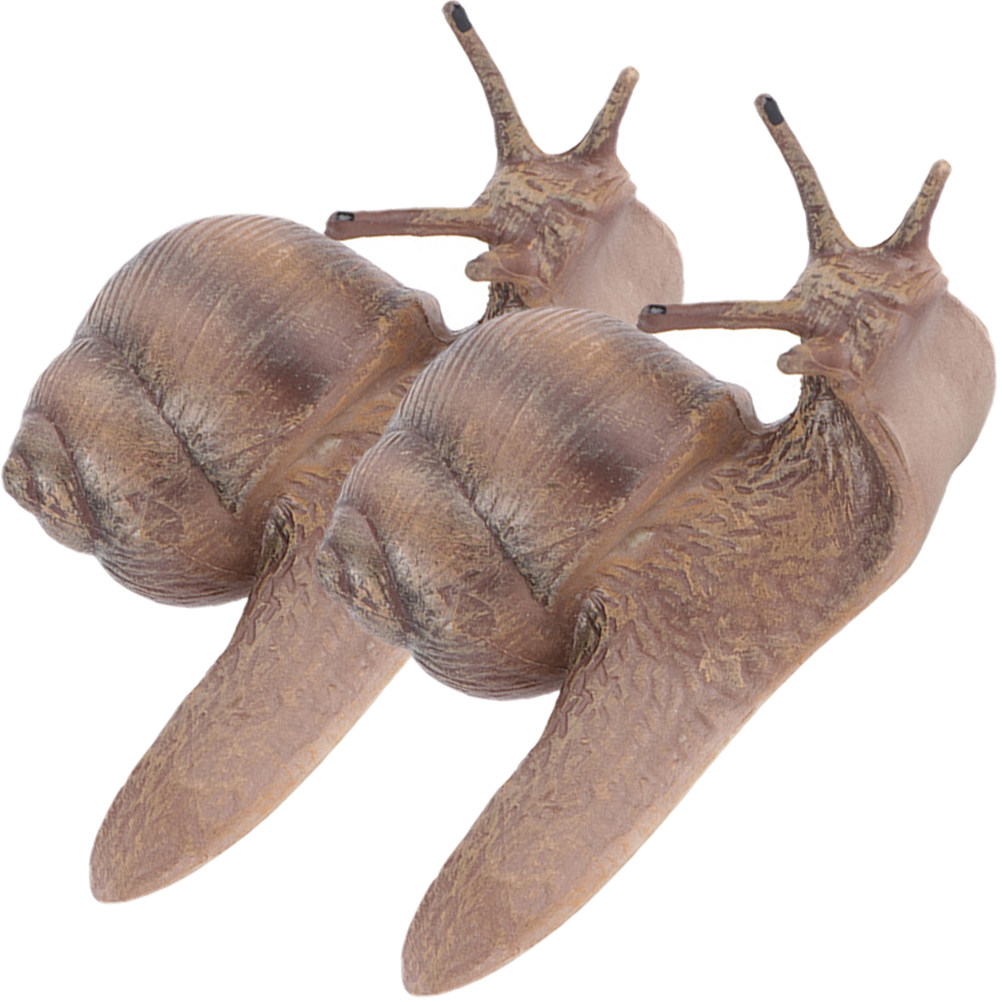 Bonsai Garden Decor - 2Pcs Realistic Snail Decoration Premium Plastic