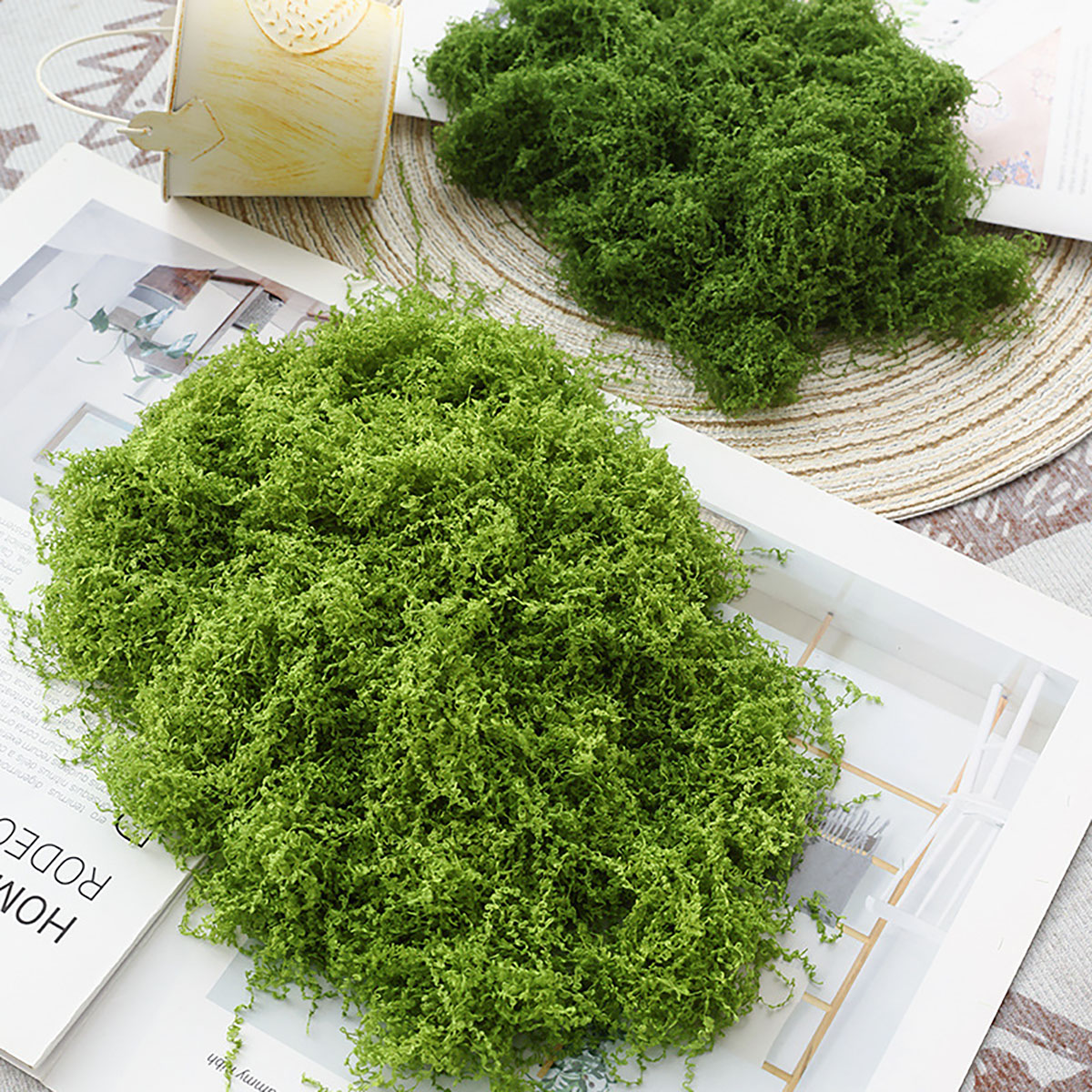 Bonsai Garden Decor - about 20g Artificial Green Plants Polyester