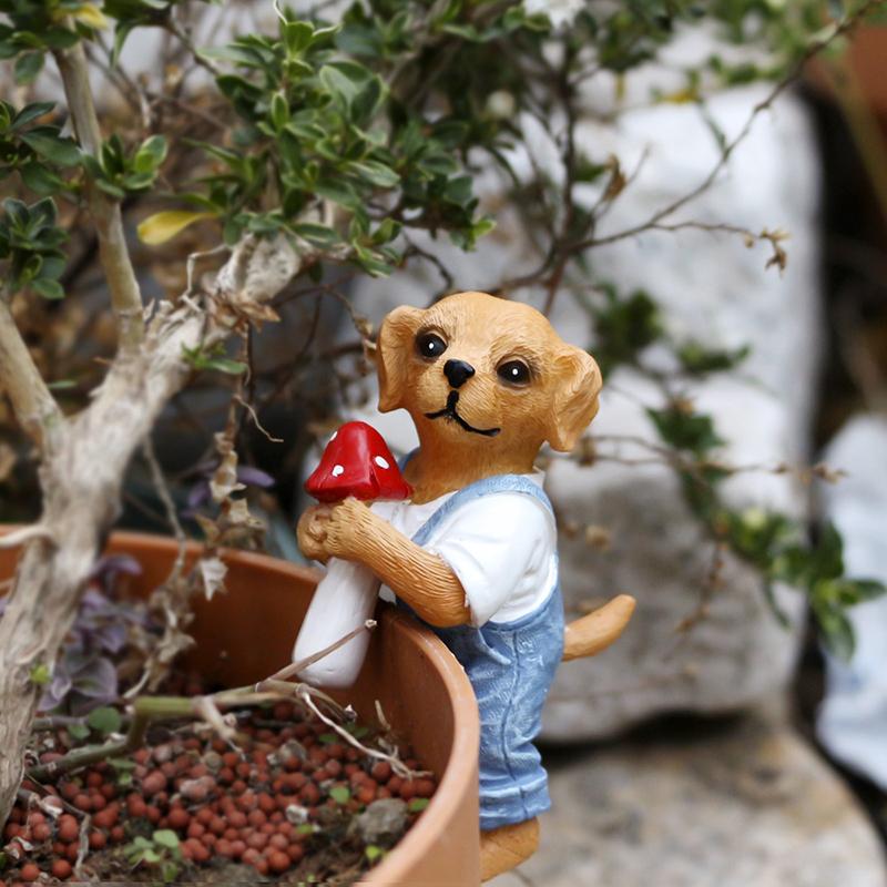 *Cute Hanging Dog Figurine Flo - Bonsai Garden Decor 리뷰 및 가격