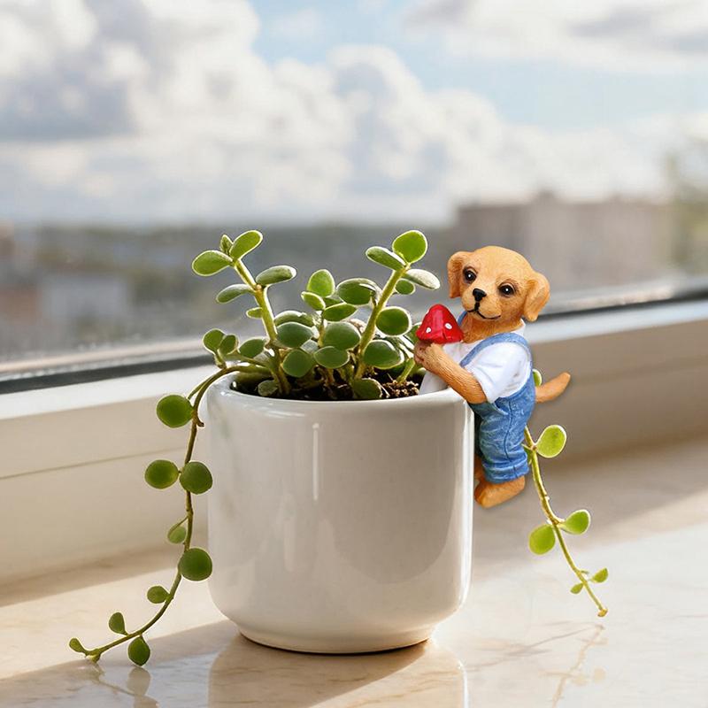 *Cute Hanging Dog Figurine Flo - Bonsai Garden Decor 리뷰 및 가격