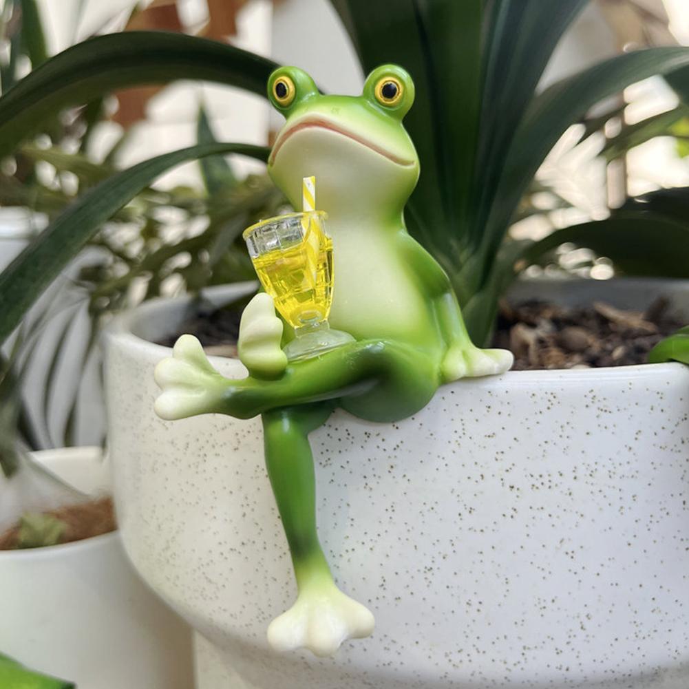 Resin Frog Statue Bonsai Acces - Bonsai Garden With Pond 리뷰 및 가격