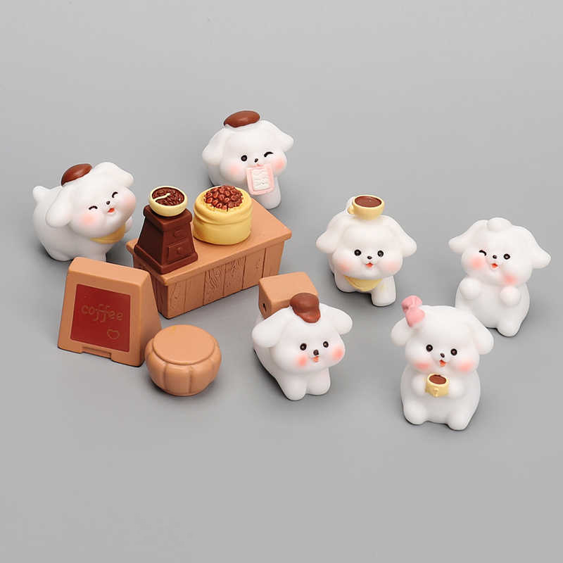 6-11PCS Cartoon White Dog Fami - Bonsai Garden Gift 리뷰 및 가격