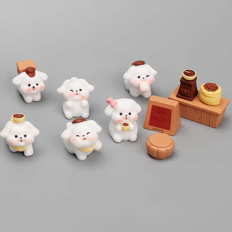 6-11PCS Cartoon White Dog Fami - Bonsai Garden Gift 리뷰 및 가격