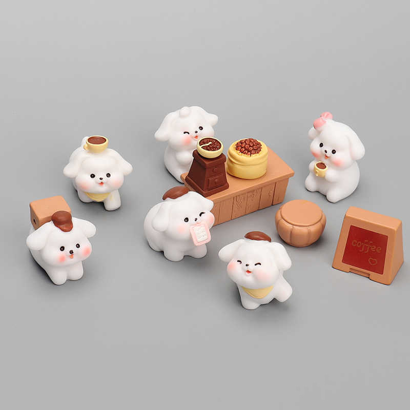6-11PCS Cartoon White Dog Fami - Bonsai Garden Gift 리뷰 및 가격