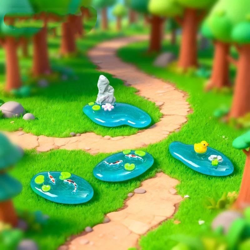 【MA】Mini Resin Pond Ornaments  - Bonsai Garden With Pond 리뷰 및 가격