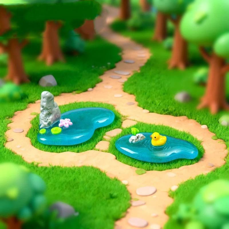 【MA】Mini Resin Pond Ornaments  - Bonsai Garden With Pond 리뷰 및 가격