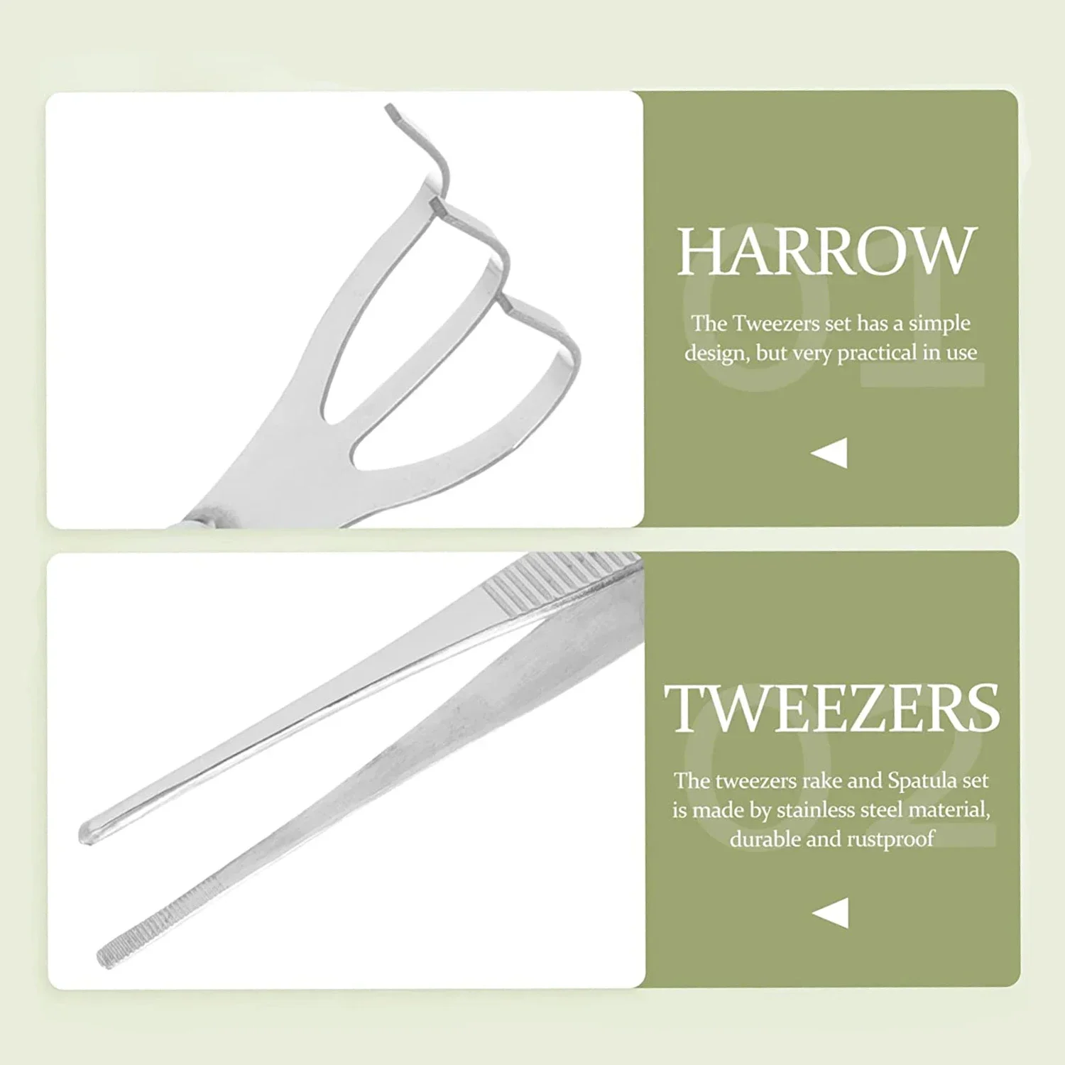 1pc 2-in-1  304 Stainless Stee - Bonsai Garden Rake 리뷰 및 가격