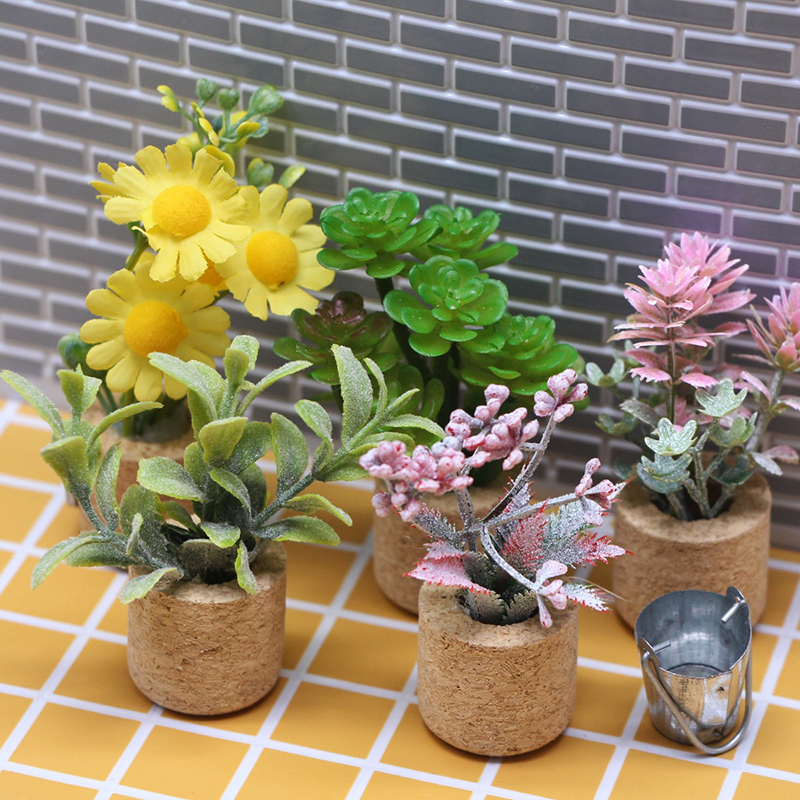 🛒1:12 Dollhouse Simulation Flo - Bonsai Garden Decor 리뷰 및 가격