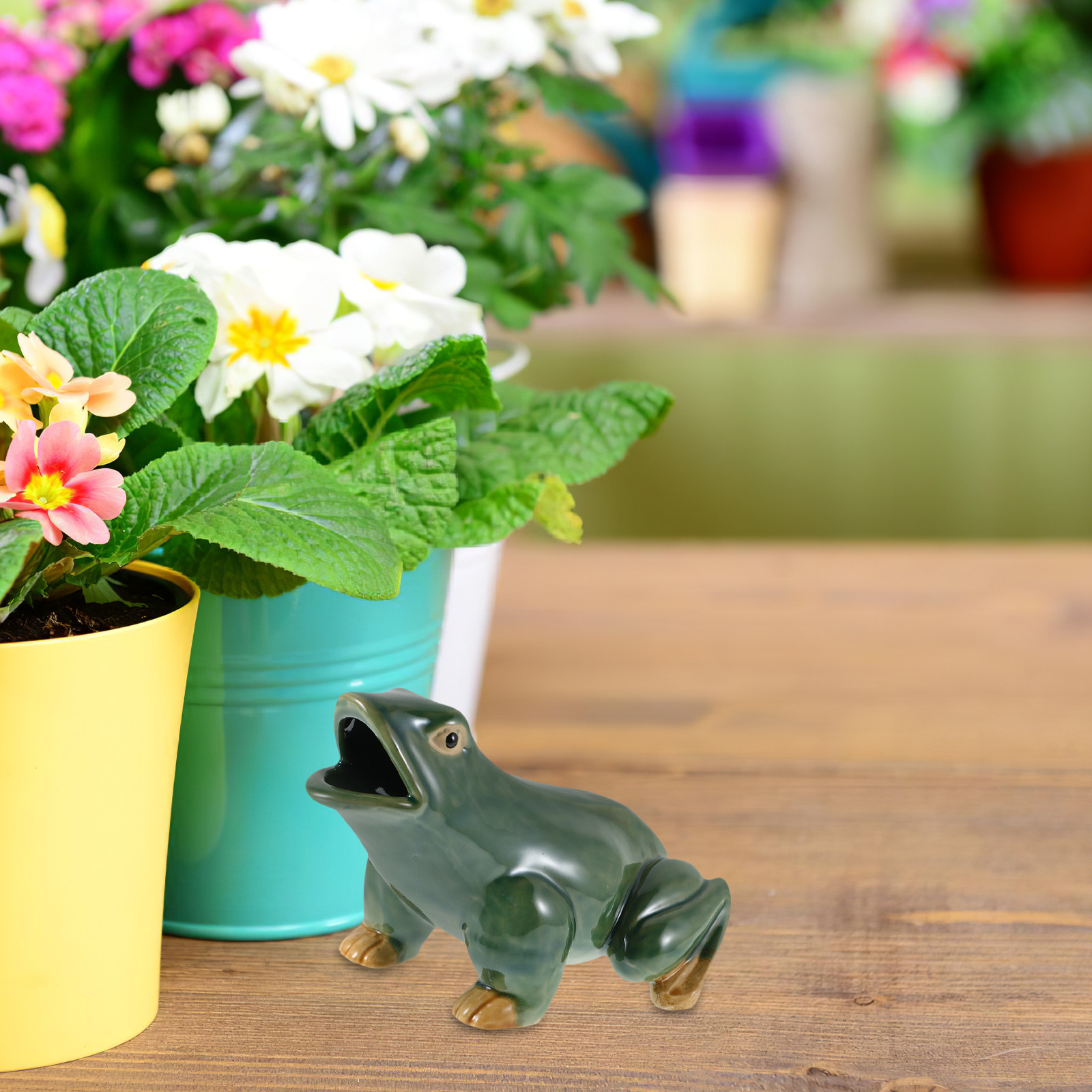 Ceramic Frog Open Mouth Water  - Bonsai Garden With Pond 리뷰 및 가격