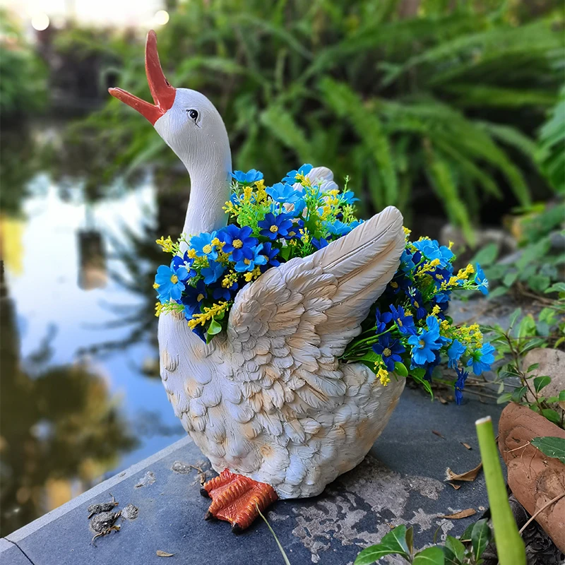 Cartoon Duck Flower Pot Outdoo - Bonsai Garden With Pond 리뷰 및 가격