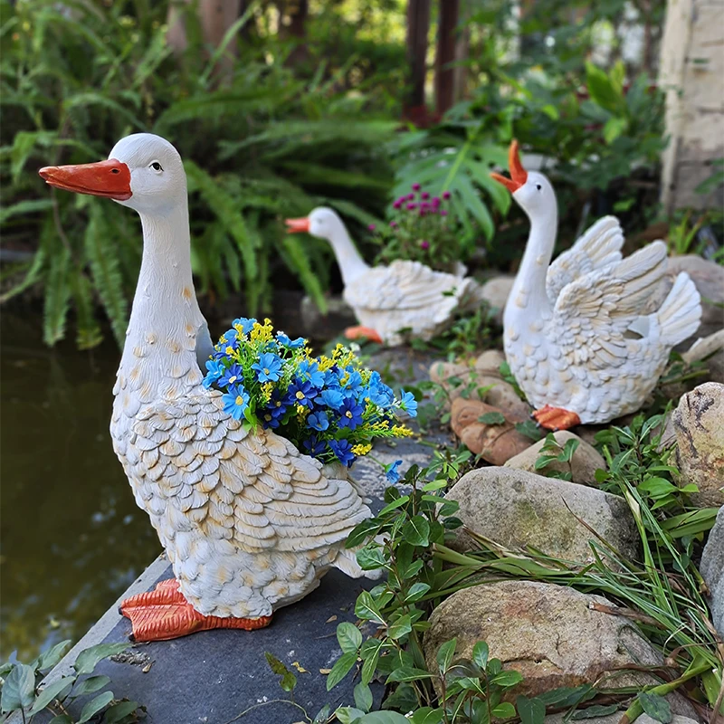 Cartoon Duck Flower Pot Outdoo - Bonsai Garden With Pond 리뷰 및 가격