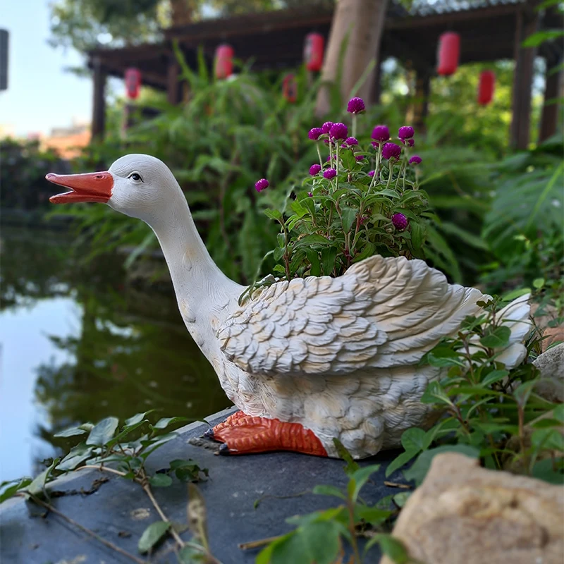 Cartoon Duck Flower Pot Outdoo - Bonsai Garden With Pond 리뷰 및 가격