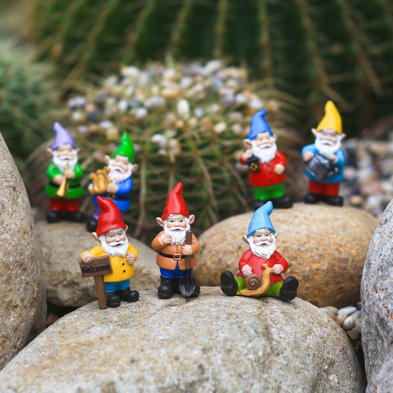 7Pcs/Set Miniature Funny Gnome - Bonsai Garden Gift 리뷰 및 가격