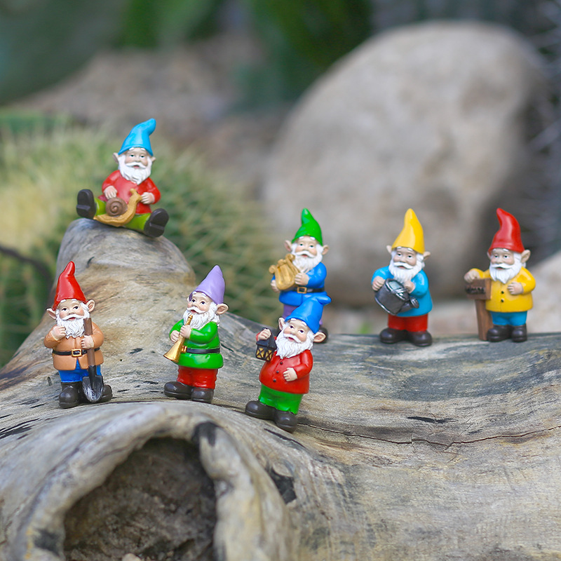 7Pcs/Set Miniature Funny Gnome - Bonsai Garden Gift 리뷰 및 가격
