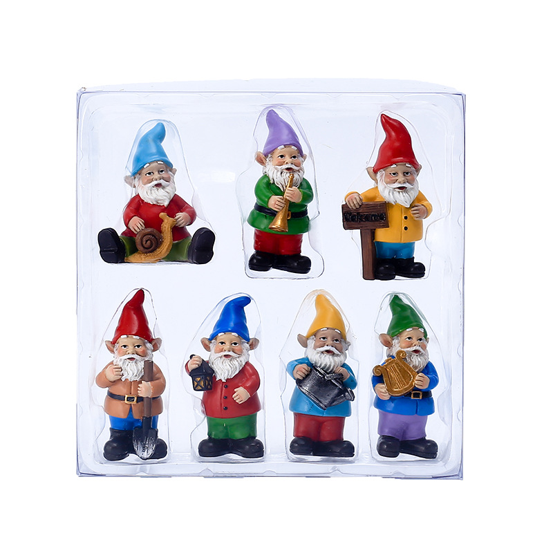 7Pcs/Set Miniature Funny Gnome - Bonsai Garden Gift 리뷰 및 가격