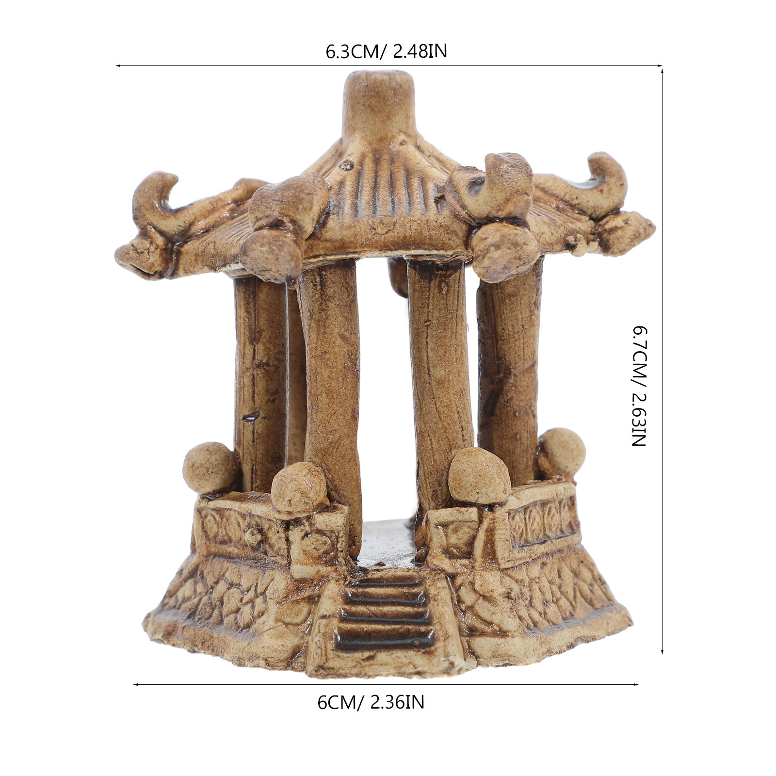 Compact Hexagonal Ceramic Pago - Bonsai Garden Decor 리뷰 및 가격