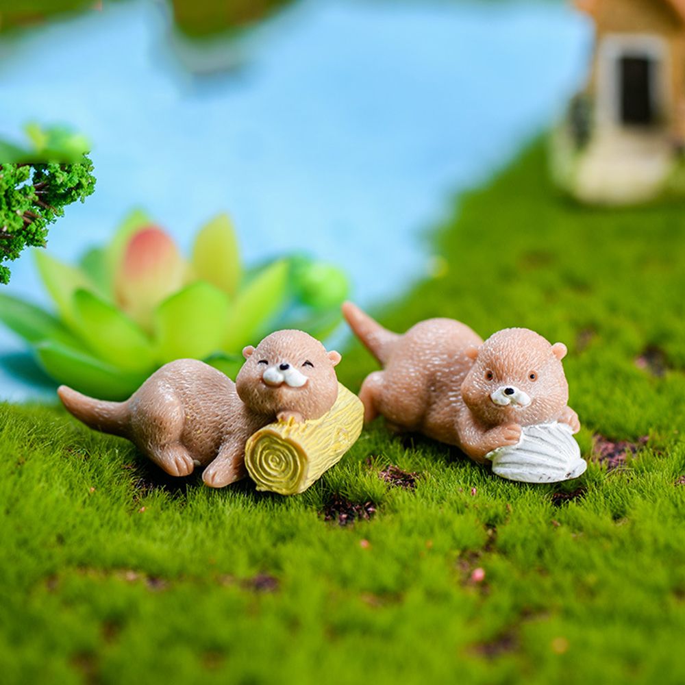 Otters Figurine Mini Home Deco - Bonsai Garden Gift 리뷰 및 가격