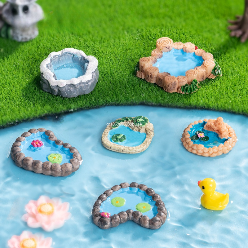 Miniature Landscape Mini Pool  - Bonsai Garden With Pond 리뷰 및 가격