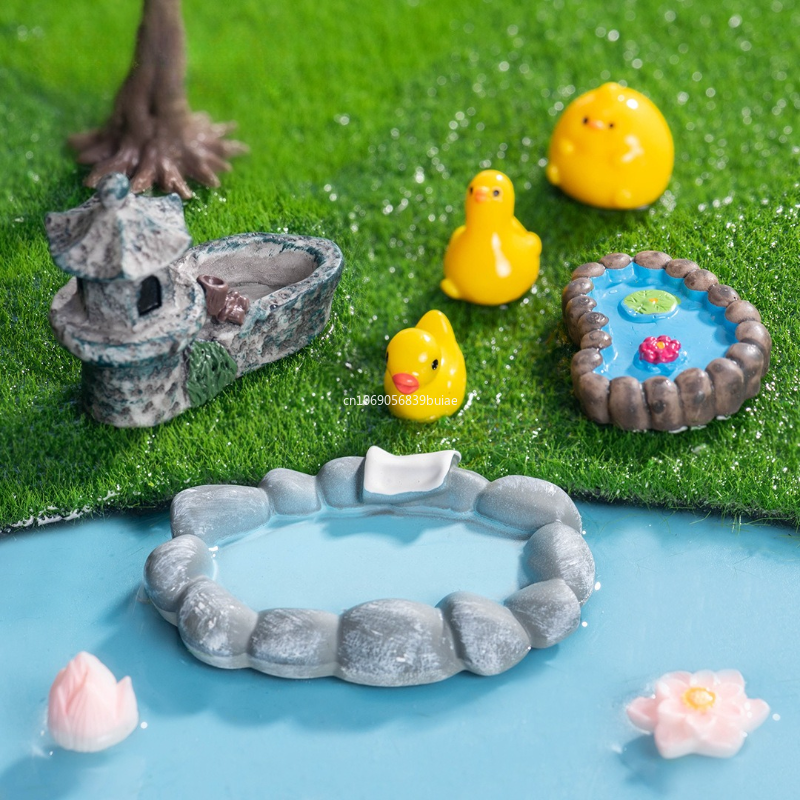 Miniature Landscape Mini Pool  - Bonsai Garden With Pond 리뷰 및 가격