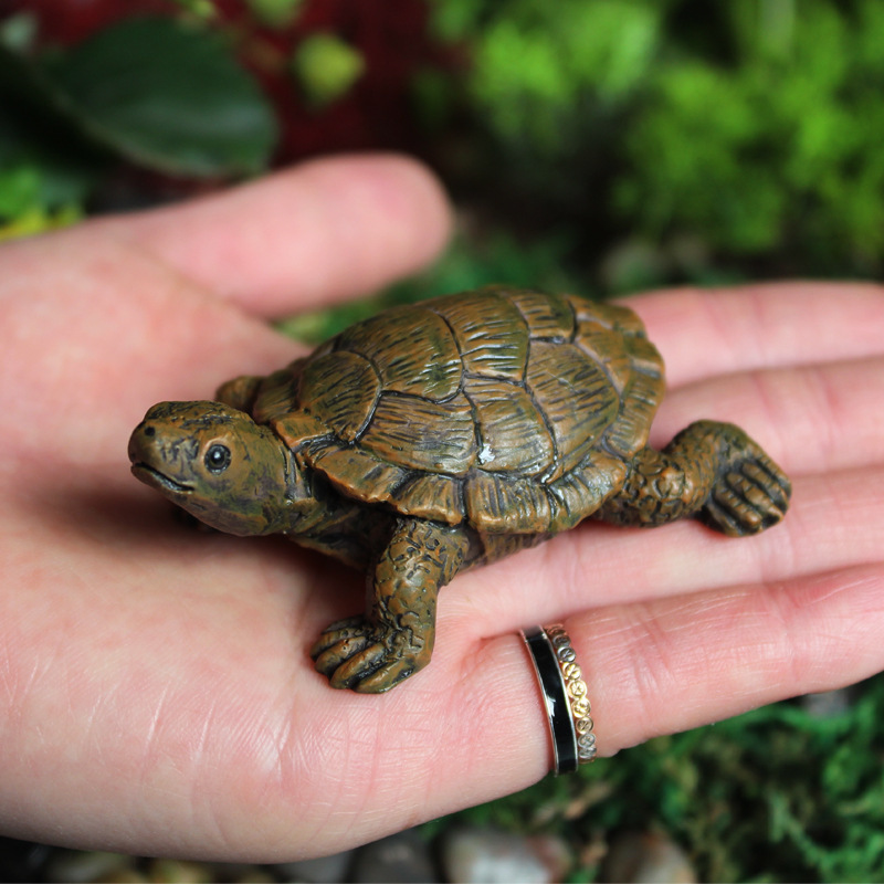 Little Turtle Model Resin Stat - Bonsai Garden With Pond 리뷰 및 가격
