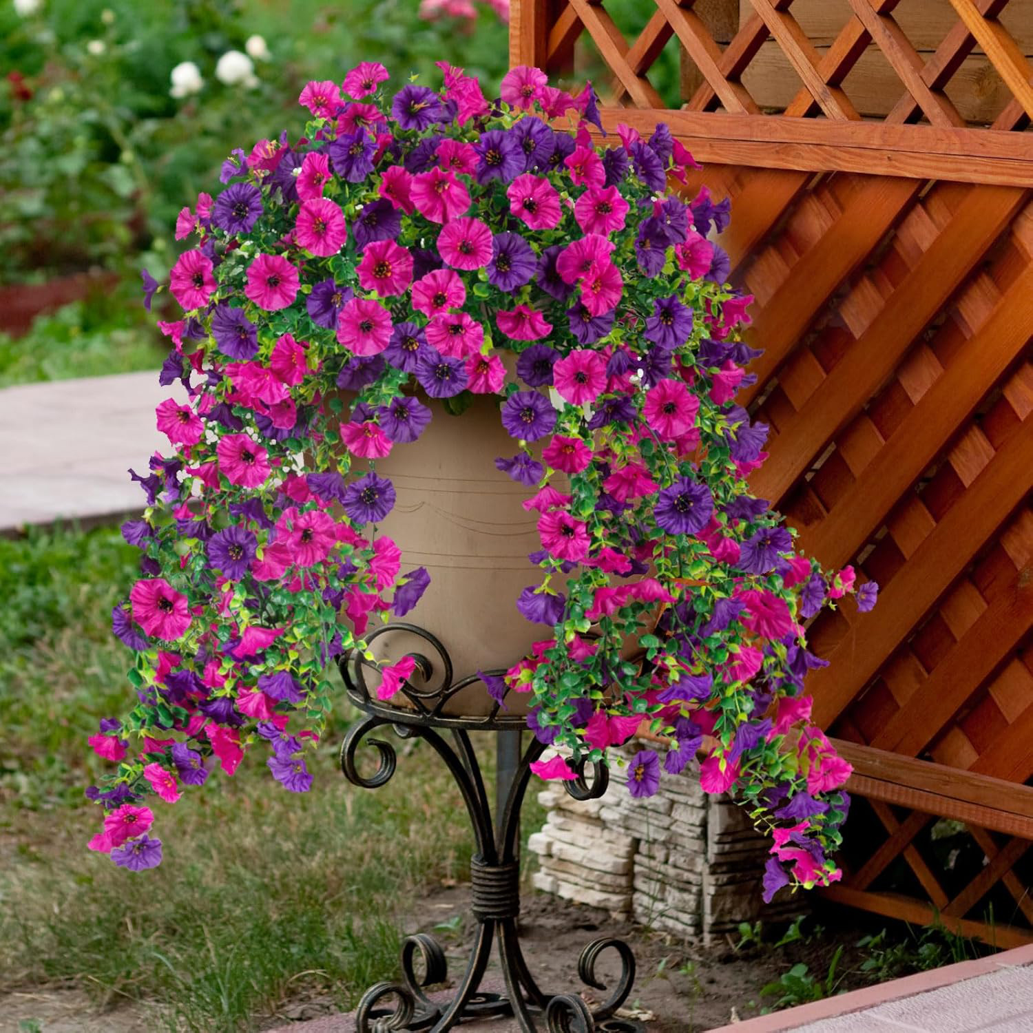 Artificial Flowers Vine Mornin - Bonsai Garden Gift 리뷰 및 가격