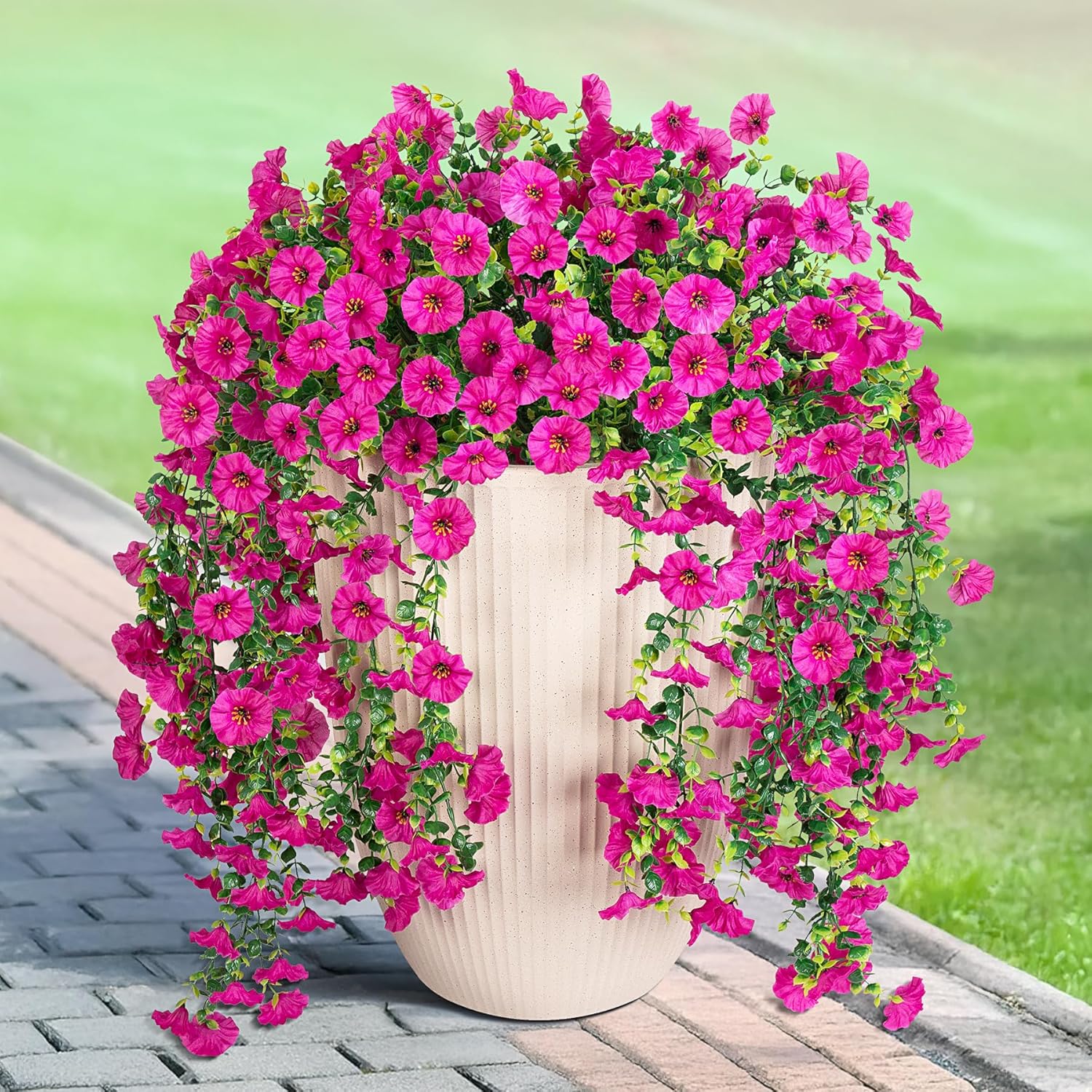 Artificial Flowers Vine Mornin - Bonsai Garden Gift 리뷰 및 가격